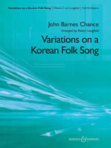 Variations on a Korean Folk Song Orchestra sheet music cover